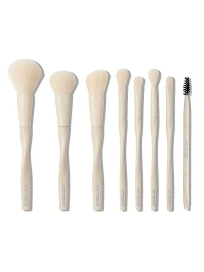 ست براش صورت و چشم مدل پرو کور شیگلم رنگ بژ sheglam Pro Core Brush Kit