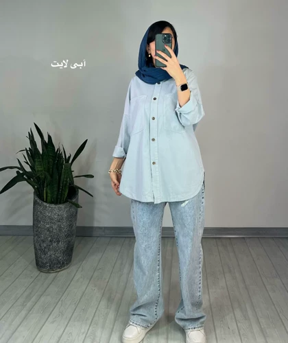 مانتو مداد رنگی آسمان(ایراد دار)