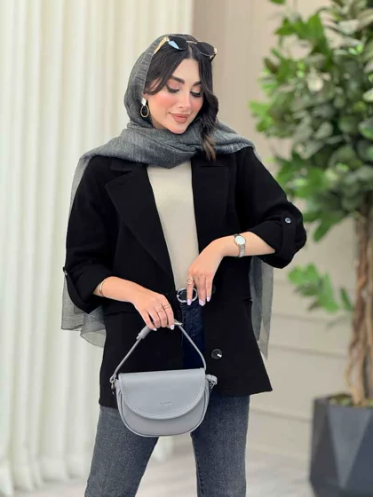 مانتو دو دکمه آستین پاگن آرنیکا