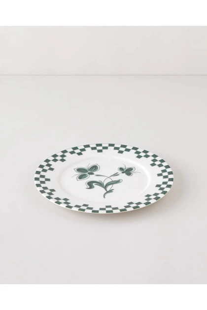 بشقاب سرو چینی English Home مدل Gardenia - سبز