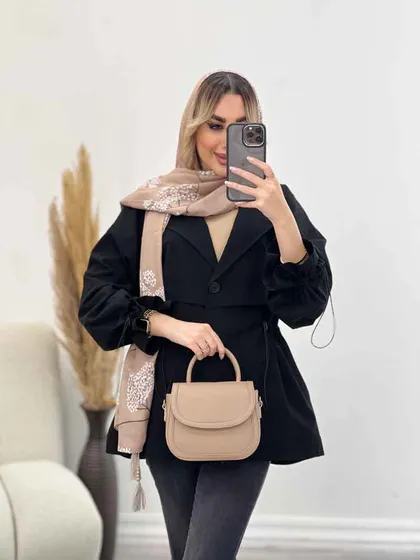 مانتو لینن ژیله دار دلوین