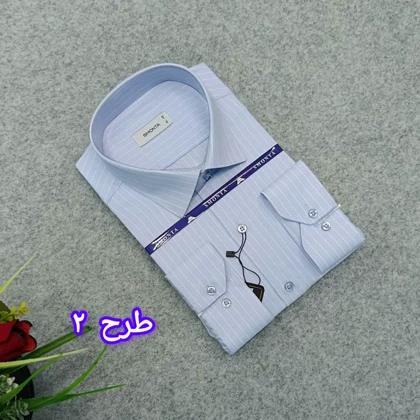 پیراهن راه راه استین بلند مردانه _ قواره کلاسیک _استایل رسمی