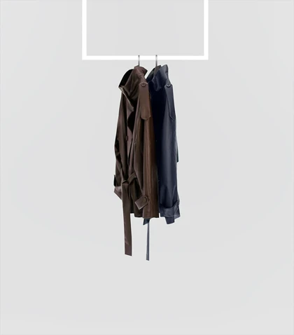 بارانی کوتاه چرم 1305 Pinki در دو رنگ