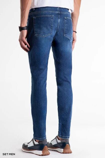 شلوار جین مردانه اسلیم زاپ‌دار