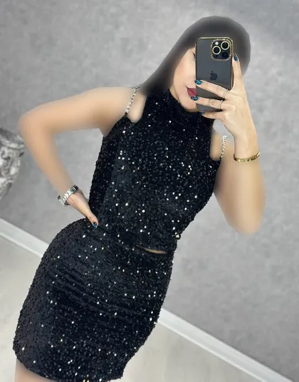 ست بلوز و دامن مخمل : 8586