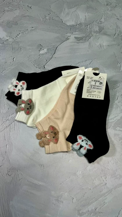 جوراب مچی طرح خرگوش