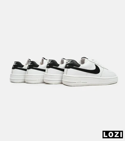 کفش مردانه و زنانه سفید مشکی NIKE AIR FORCE