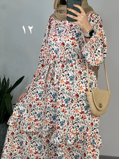 پیراهن مانتویی شکوفه 1