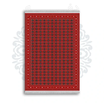 *جدید* فرشینه از جنس پارچه شانل مخمل ترک طرح فانتزی برند دفه کد 603