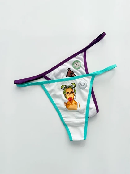 شورت بکلس بندی نخ پنبه طرحدار فیتن Fitan