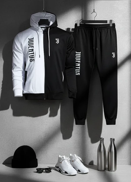 ست سویشرت شلوار یوونتوس مردانه مدل TOPAN