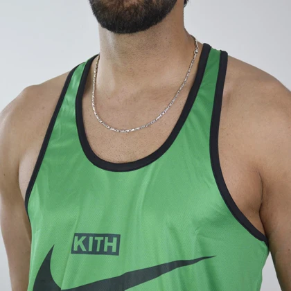 رکابی بدنسازی مردانه نایک مدل KITH سبز تیره