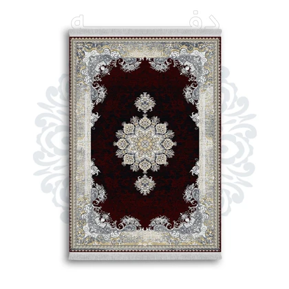 *جدید* فرشینه از جنس پارچه شانل مخمل ترک طرح فانتزی برند دفه کد 675