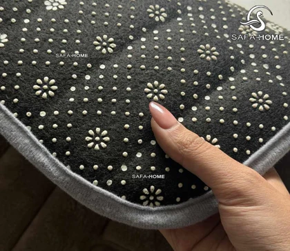 پادری مخمل طرح آجر 45*75 سانتی متر