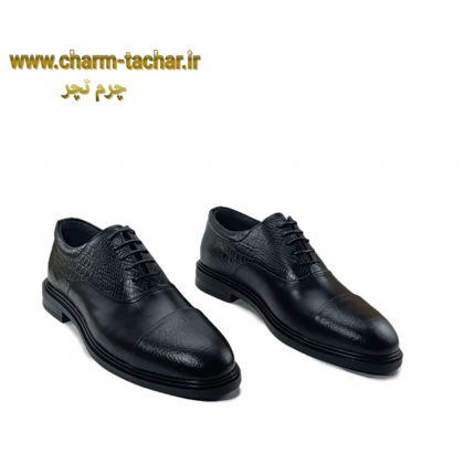 کفش مردانه رسمی چرم طبیعی کروکو کد 126