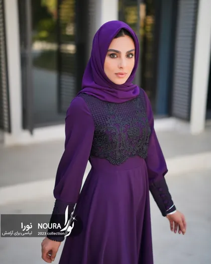 پیراهن آیدا بنفش
