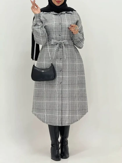 3564-مانتو پاییزه شایلین