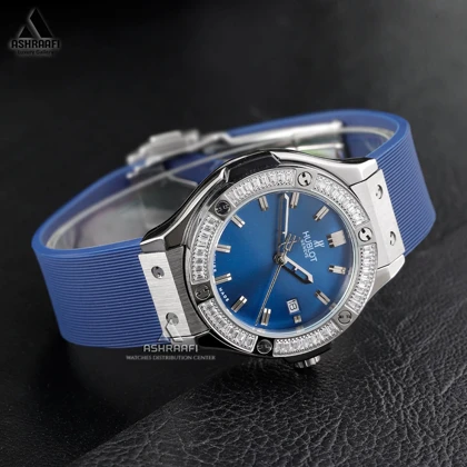 ساعت هوبلو زنانه نگین‌دار Hublot Big Bang BS2