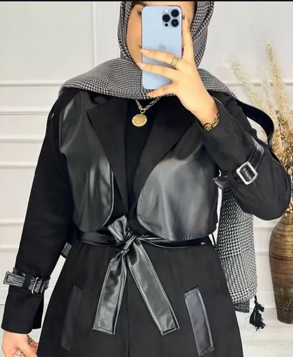 پالتو سوییت چرم لاله کد 80930