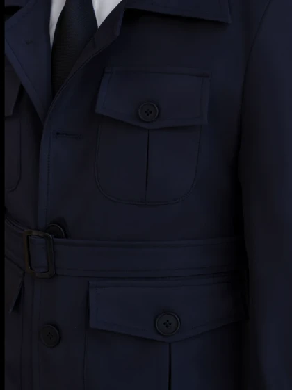 بارانی سرمه‌ای کد r117