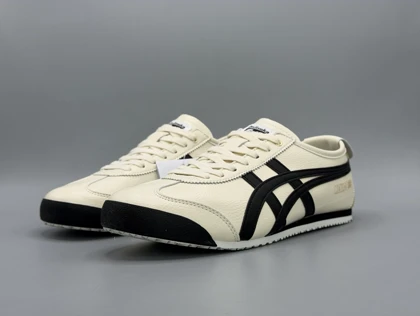کتانی اونیتسوکا تایگر مکزیکو 66 کرم مشکی طلایی /Asics Onitsuka Tiger Mexico66