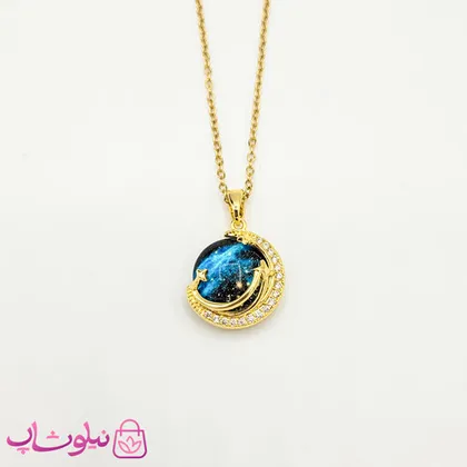 گردنبند زنانه طلایی مدل کهکشان