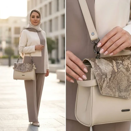 کیف دوشی و دستی زنانه مدل ماژولار ستا کد 214-MC