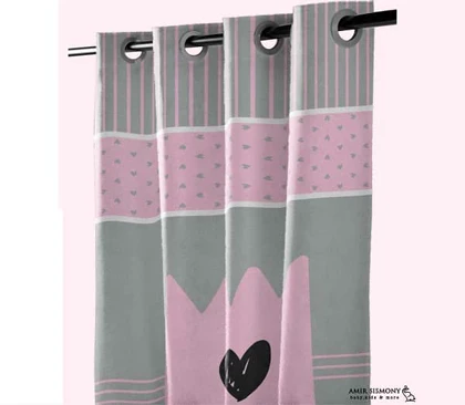 پرده اتاق کودک رزبرن طرح LITTLESWEET_GIRL