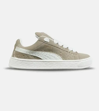 کفش کتانی ورزشی کرم مردانه و زنانه PUMA suede XL مدل 7477