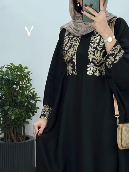 عبای بلند سوزندوزی اسرا 6