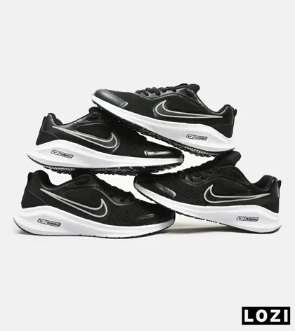 کفش کتانی مردانه و زنانه مشکی نایک NIKE PEGASUS V10 مدل 2134