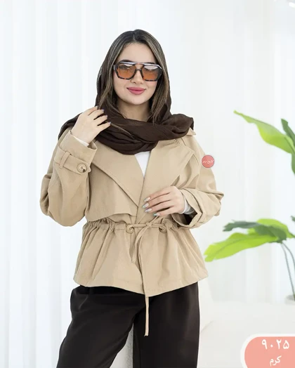 ترنچ کت کمرگت 9025