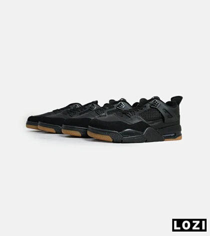 کتانی ساق‌دار بزرگ پا مشکی کرم Nike air jordan 4 مدل 6203