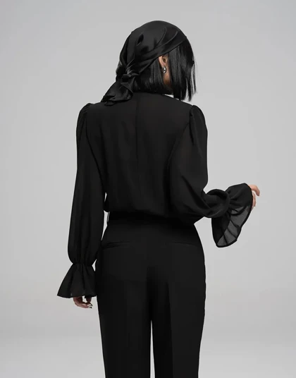 حریر یقه دیپلمات بندی