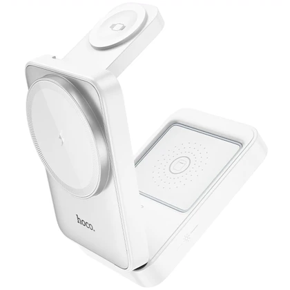 شارژر وایرلس سه کاره هوکو Hoco مدل CQ21 توان 15 وات