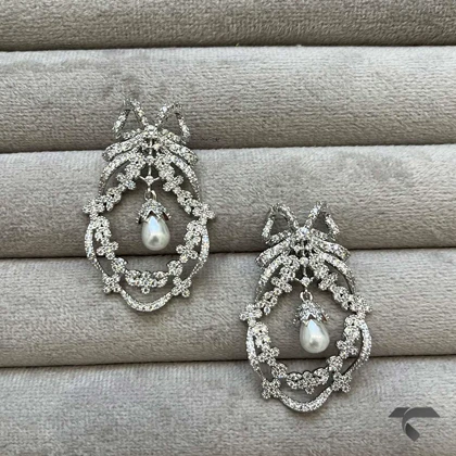 گوشواره جواهری طرح جدید No Name-9949-L