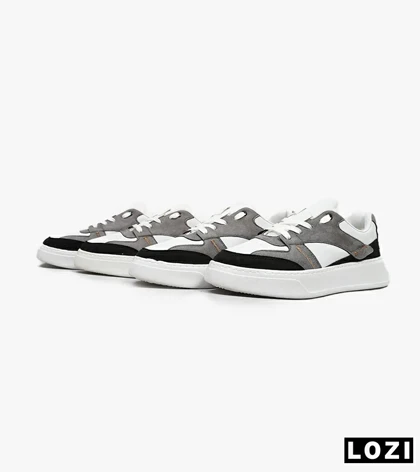 کفش کتانی مردانه طوسی مشکی PULL&BEAR