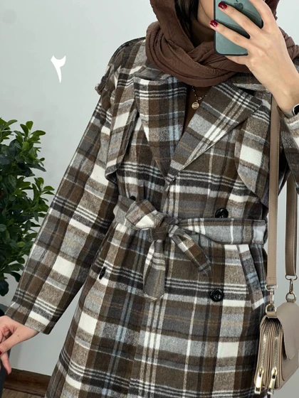 پالتو پشمی بلند دلارام (ایراد دار)