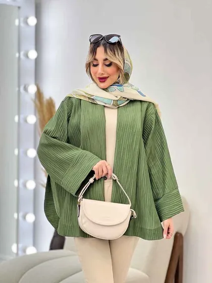 مانتو هلالی بغل چاک