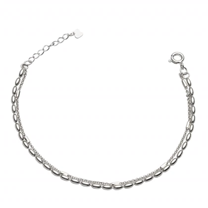 دستبند نقره کد 351245