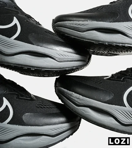 کفش کتانی مردانه و زنانه مشکی طوسی NIKE zoom x smiley مدل 7062