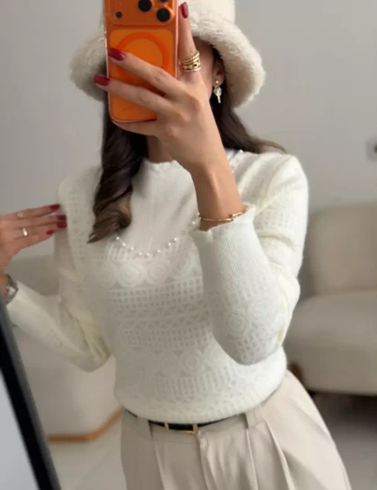 بلوز بافت خزدار 3490