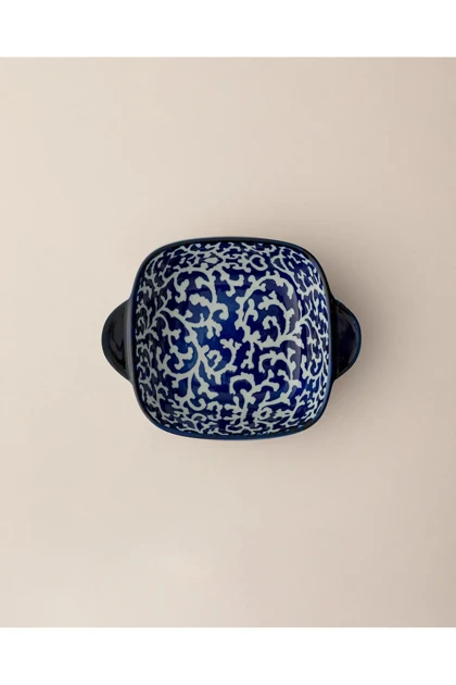 بشقاب سرو Madame Coco مدل Reve Bleu Reneta Bone China - آبی