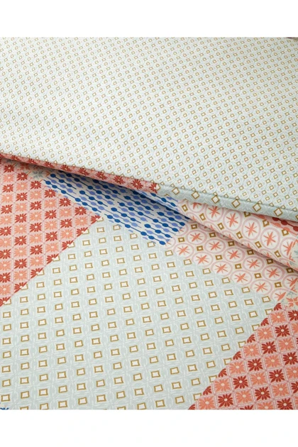 سرویس روتختی دو نفره Patchform با اتوکشی آسان 200 × 220 سانتی‌متر - آبی – زرشکی