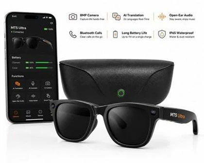 عینک هوشمند MT5 ULTRA با دوربین 8 مگاپیکسلی و قابلیت هوش مصنوعی