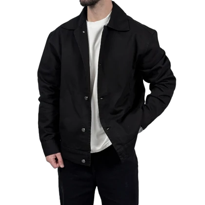 جکت مردانه مشکی مدل ساده