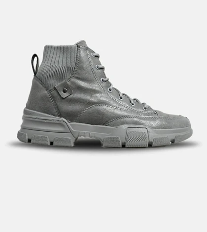 بوت چرمی مردانه طوسی Timberland