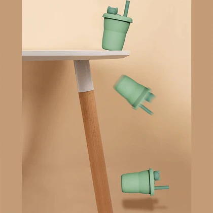 لیوان سیلیکونی فانتزی جوردن و جودی طرح بچه گربه KT054