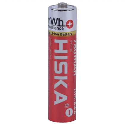 باتری نیم قلمی شارژی هیسکا HISKA مدل H15-AAA4 بسته 4 عددی