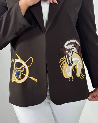 کت سوزن دوزی دو اسب  کد 100176